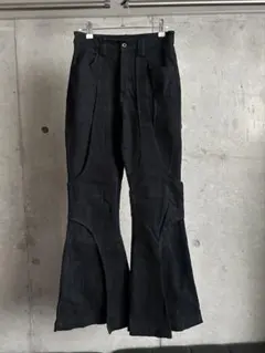 ブーツカット フレアパンツ デニム ブラック y2k