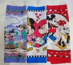 【新品未使用】海外ディズニー バンダナ ハンカチ 3枚セット