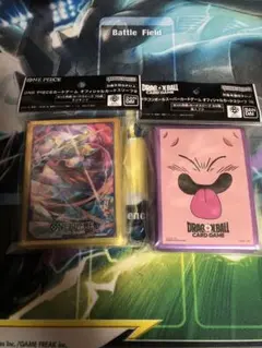 魔人ブウ　そげキング　オフィシャルスリーブ　ワンピース　ドラゴンボール