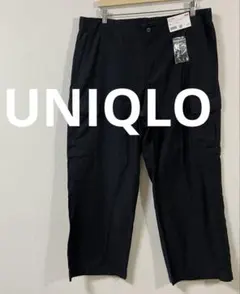 ユニクロ　ワイドストレートカーゴパンツ 丈長め　3XL　新品　ダークグレー