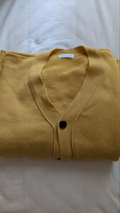 [値下げ]CHEAT カーディガン イエロー ユニセックス 古着