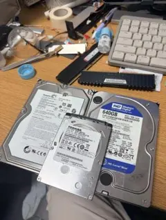 HDDセット WD 640G Seagate 750G Toshiba 500G