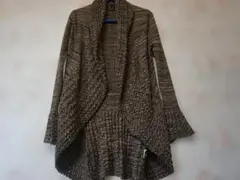 Lascolinasラスコリナスブラウン系ニットカーディガン