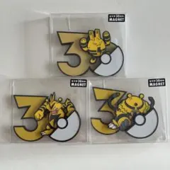 ポケモン 30周年記念 マグネット ピチュー ピカチュウ ライチュウ 4個セット ポケモン 30周年記念 マグネット ピチュー ピカチュウ ライチュウ 4個