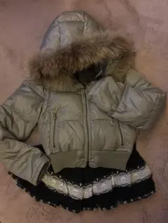 CECIL McBEE ダウンジャケット　ファー　y2k ダークコア　ギャル