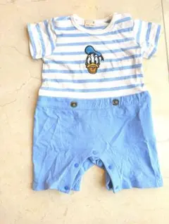 petit mainプティマイン　ロンパース　カバーオール　ドナルド　ディズニー