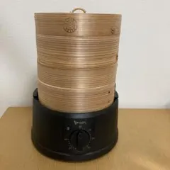 olayks 電気竹蒸し器 二段式 タイマー付き ほぼ新品 - メルカリ