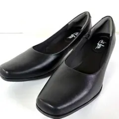 ★希少！本革24.5cm：幅広(4E)★【新品】『柔らか』履き心地★本革パンプス