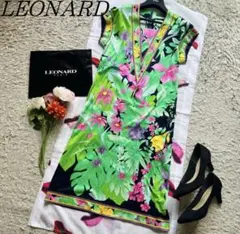 ナ*オ様 【レオナール】フラワープリント ノースリーブワンピース 中古・古着通販】LEONARD (レオナール) 総柄ノースリーブワンピース