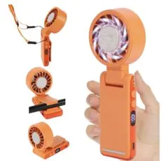 ハンディファン 携帯扇風機 冷却プレート付き 手持ち扇風機 6WAY