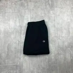 Champion AUTHENTIC スウェットパンツ 2XL 黒 裾ゴム 古着