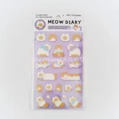 CARDLOVER フェルトステッカー シール MEOW DIARY 未使用
