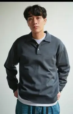 DOORS UR TECH 200日ニット ポロシャツ　L