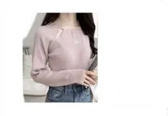 MILY BILET リボン付きニットセーター　Ｍ　新品未使用です