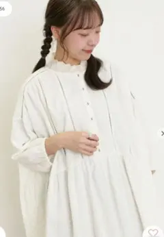 【新品タグ付き】はしごレースふんわりチュニック