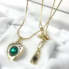 美品 Yves Saint Laurent ラブストーン ネックレス ゴールドのサムネイル