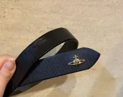 Vivienne Westwood レザー ベルト 金オーブ ブラック