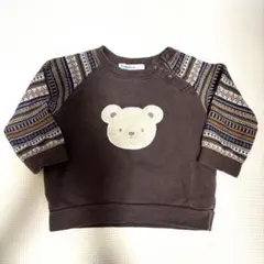 familiar トレーナー　80 くま　茶色　男の子　女の子