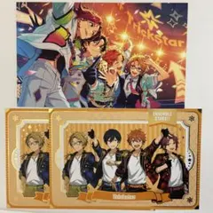 あんスタ10周年展示会特典　GiGO箔押しユニットポストカードTrickstar