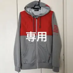 Reebok フード付きジャンパー グレー/レッド