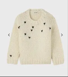 the toe Notting-Hill heart knit - gray - メルカリ