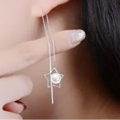 ★大人綺麗★スタータッセルパールピアス★