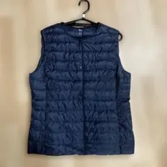 UNIQLO ネイビー ウルトラライトダウンベスト L レディース