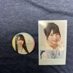 河口夏音 ミニフォトカード 缶バッチ