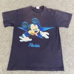 90s Disney ディズニー ミッキーマウス Tシャツ S ドナルド 古着