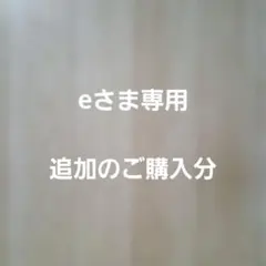 eさま専用　追加のご購入分
