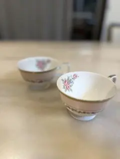 NARUMI ローズ柄 ティーカップ 2個セット
