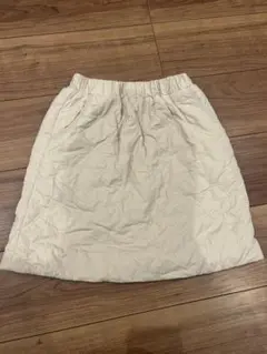 UNIQLO キルティングスカート 140 ホワイト