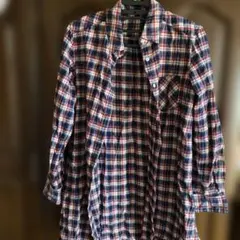 MUJI チェック柄 長袖シャツ Lサイズ