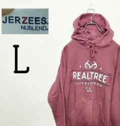 USA古着 jerzees スウェット　パーカー　L ワインレッド