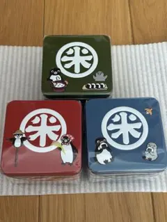 Suica スイカ ペンギン【赤青緑缶 】新潟県産コシヒカリ - メルカリ