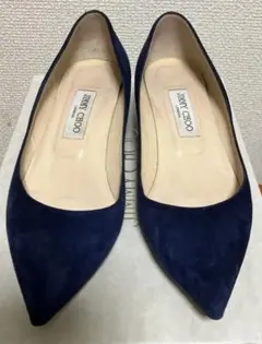 [お値下げ可] JIMMY CHOO パンプス ネイビー　ウエッジソール 38のサムネイル