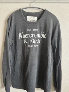 Abercrombie & Fitch グレー ロングスリーブ Tシャツ M