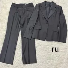 ru 未使用に近い　スーツ　ジャケット　パンツ　ウール　大きいサイズ　4 グレーのサムネイル