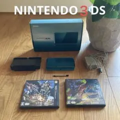 ニンテンドー3DS アクアブルー本体　ソフトセット