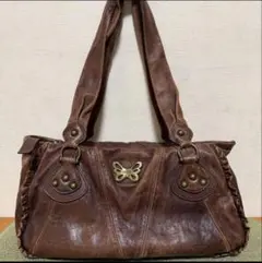 ANNA SUI アナスイ バタフライモチーフ ハンドバッグ レザー　Y2K