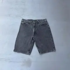 90s Levi's 550 USA製 ブラックデニム　バギーパンツ　ショーツ