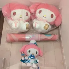 マイメロディ超超BIGぬいぐるみ　アニバーサリーなど4点まとめ売り
