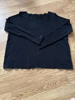 アルバムディファミリア☆長袖カットソー S ブラック