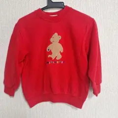 mikiHOUSE 赤 トレーナー サイズ100　レトロ