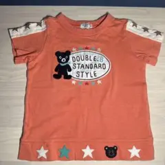 DOUBLE.B クマ刺繍 Tシャツ 100cmミキハウス