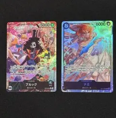 ブルック リーダーパラレル ナミsr 神の島の冒険 ワンピースカード