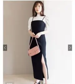 GRL グレイル  田中みな実　スリットタイトキャミワンピース