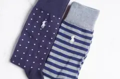 POLOポロラルフローレン【2足セット／メンズ】おしゃれなソックス【新品です】のサムネイル