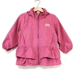 Petit main 裾フリル薄手ブルゾン