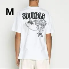 日本未発売！！【M】S/Double エスダブル 半袖Tシャツ 白のサムネイル